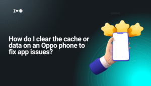 How do I clear the cache or data on an Oppo phone to fix app issues?